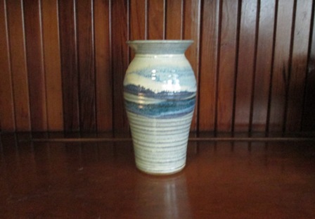 vase memorabilia on shelf