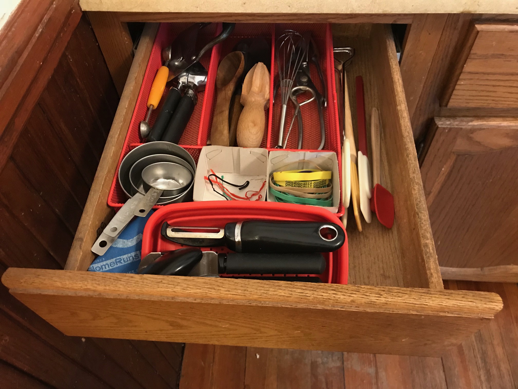 Organizd kitchen drawer